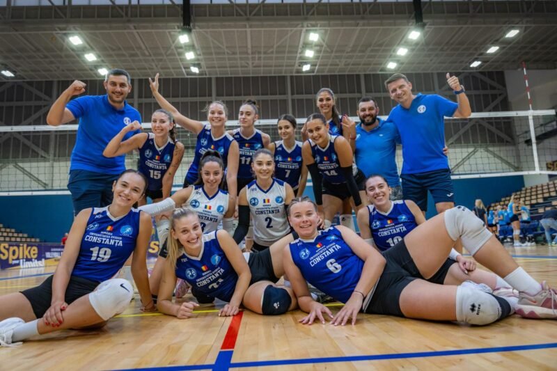 Echipa Universității Ovidius din Constanța, medaliată cu bronz la Campionatul European Universitar de Volei Feminin 2025