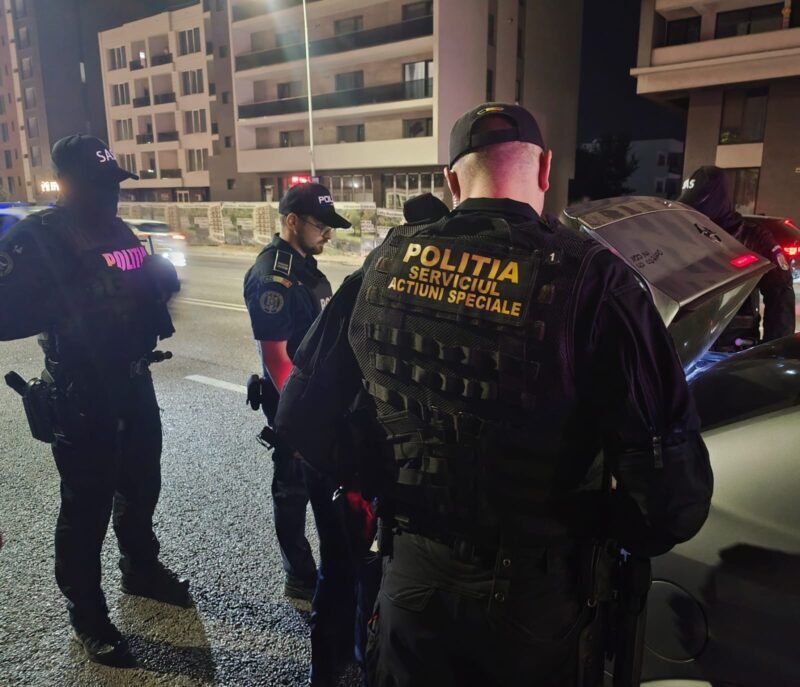 Acțiune cu sute de polițiști în Constanța! Au fost controlate 1000 de persoane și 500 de autovehicule