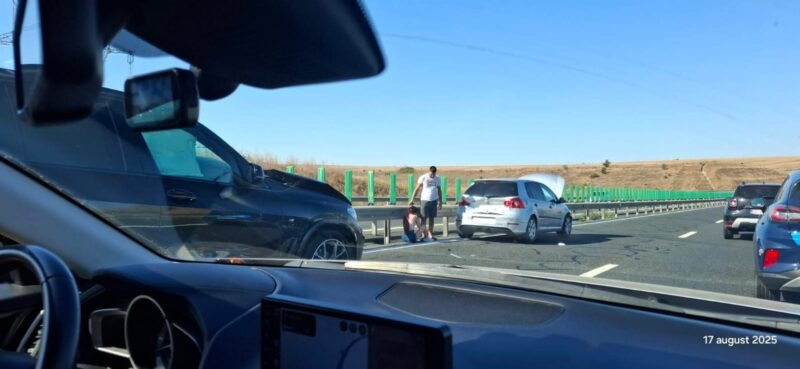 Accident pe Autostrada Soarelui A2 – trei mașini implicate și o victimă