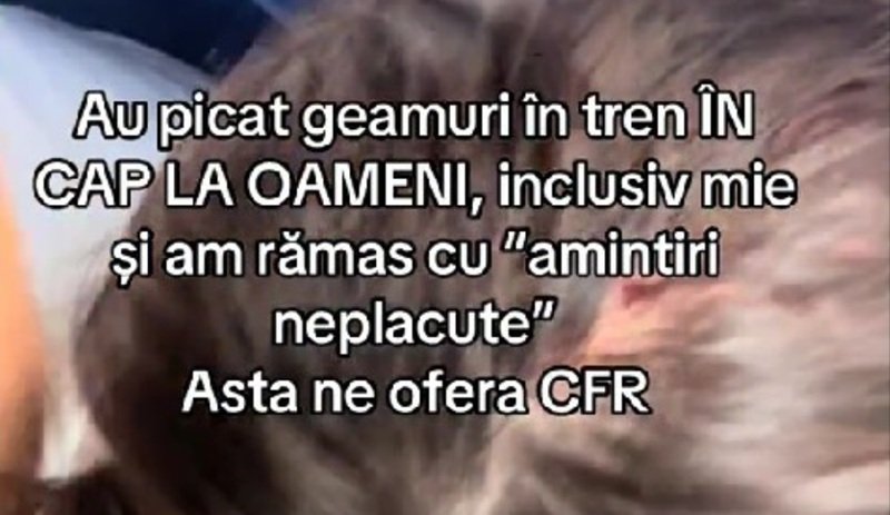 Pasageri ai unui tren care circula pe ruta Mangalia – Oradea, răniţi de un geam. CFR Călători anunţă verificări