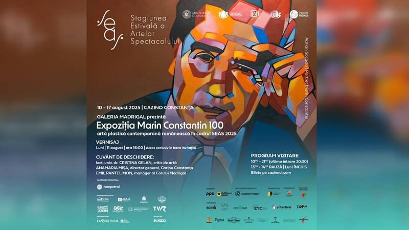 Omagiu pentru fondatorul Corului Madrigal, în cadrul SEAS 2025. Vernisajul expoziției de artă „Marin Constantin 100”, la Cazinoul din Constanța