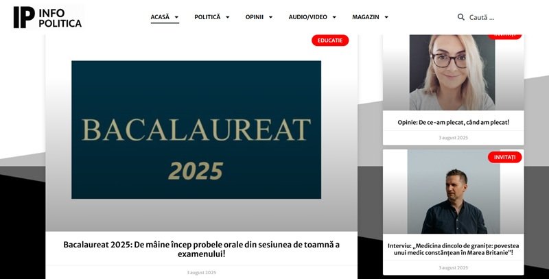INFOPolitica.ro, noua voce a presei responsabile din Constanța – analiză, echilibru și curaj civic. „Respectăm valorile tradiționale fără a susține vreun partid politic”