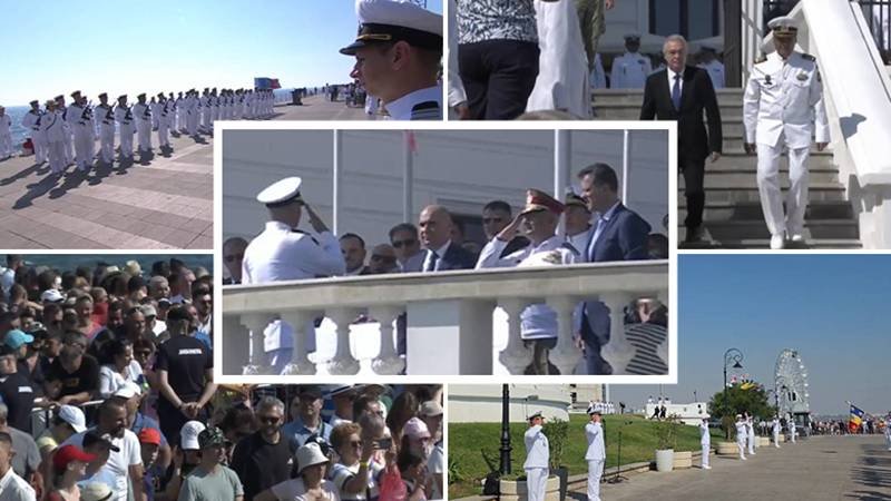 Ziua Marinei la Constanța, în imagini. Mii de oameni au luat parte la ceremonia desfășurată pe Faleza Cazinoului – Ilie Bolojan și ministrul Apărării Naționale, prezenți la eveniment