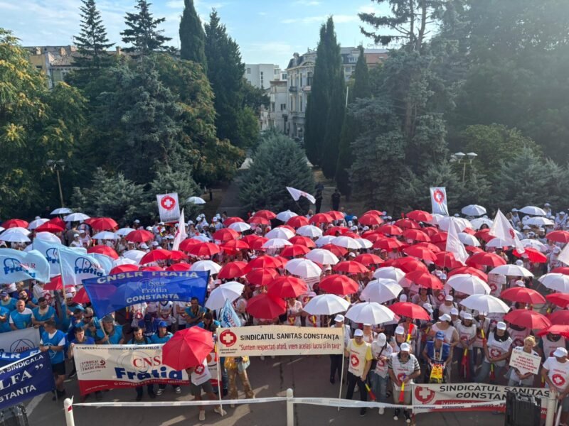 „Se practică doar tăieri, dar ce punem în loc? Nimic” – mesaj dur al sindicatelor la protestul din Constanța