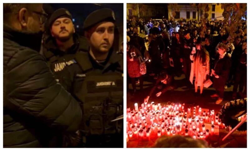 Organizatorul marșului de comemorare Colectiv, amendat cu 3.000 de lei de un jandarm. Încă se aprindeau lumânări după ora 23 – reacția Jandarmeriei