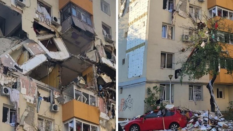 Explozie puternică în București. Blocul a fost deconectat de la gaze joi, dar cineva a rupt sigiliul. Anunțul ANRE și Distrigaz Sud