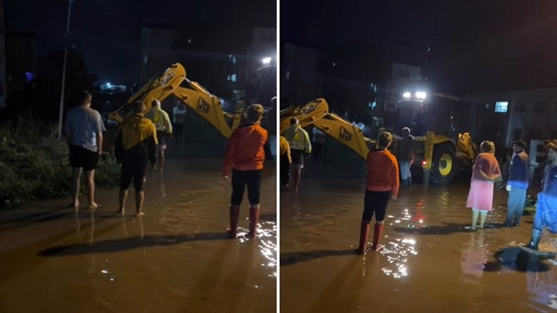 (VIDEO) Cod roșu de vreme rea în județul Constanța! Cartierul Coloniști din Mangalia, inundat: intervenții și în Lazu și Constanța