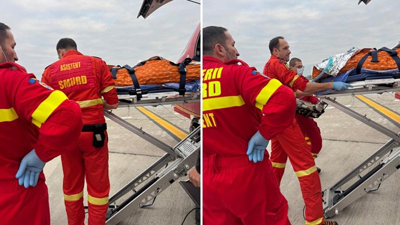 Pacientul rănit în explozia din București a ajuns în siguranță la spitalul din Austria