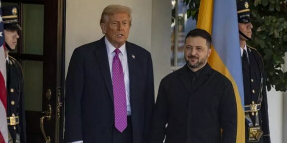 Trump, către Zelenski, la Casa Albă: „Sperăm că vom putea pune capăt războiului fără să ne gândim la rachetele Tomahawk”