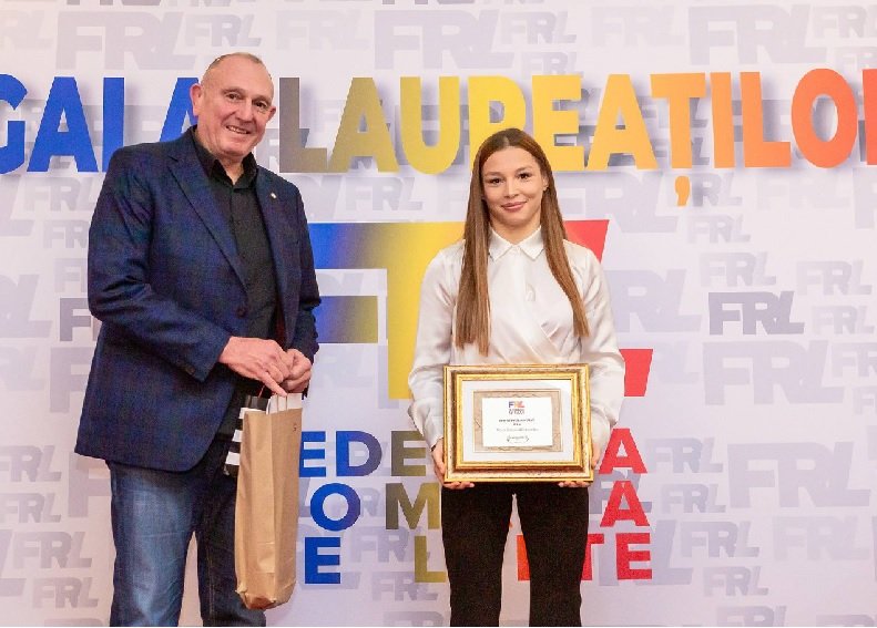 Alexandra Voiculescu, de la CSM Constanța, desemnată sportiva anului U20 la Gala FRL 2025