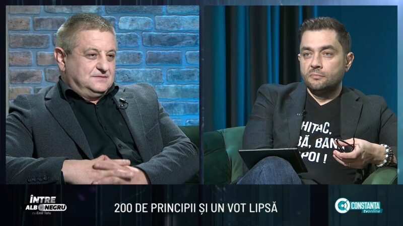 200 de principii și un vot lipsă, „Între alb și negru” cu Emil Tatu