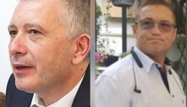 Two men shown side by side: on the left a middle-aged man in a suit, on the right a man in a light shirt with glasses outdoors.