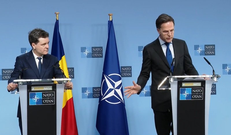 Nicușor Dan, discuție cu Mark Rutte după incidentul din Galați. „NATO este pregătită să apere fiecare centimetru de teritoriu aliat”