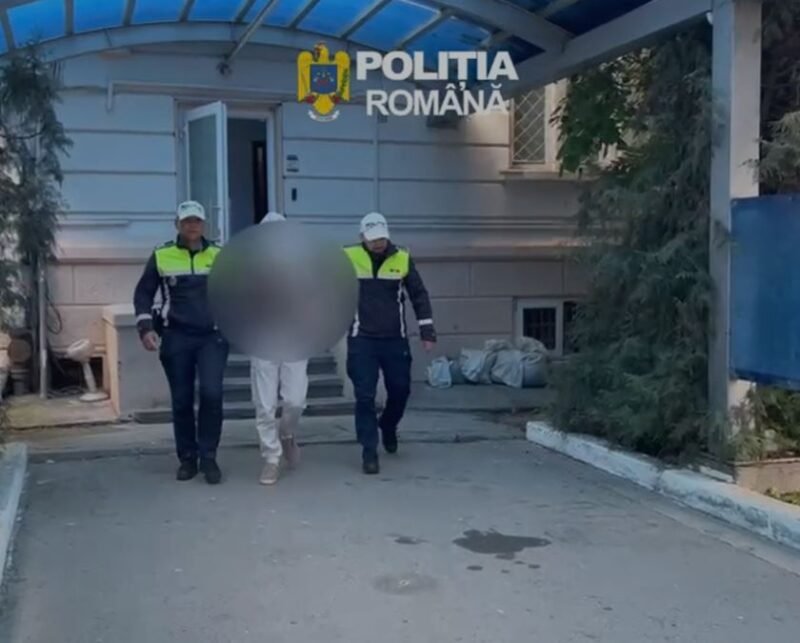Autostrada A4, scena unui scandal rutier. Un șofer beat și fără drept de a conduce, încătușat