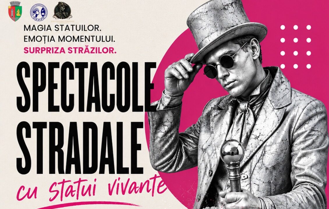 Spectacol de statui vivante în Piața Ovidiu. Constănțenii sunt invitați la o călătorie pe străzile Parisului de altădată
