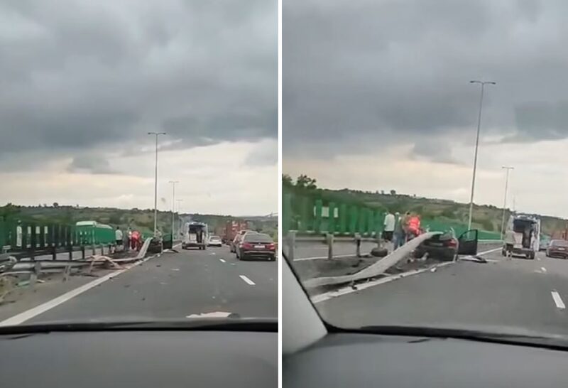 Accident cu victime pe Autostrada A2, în apropiere de Cernavodă. Elicopterul SMURD solicitat la intervenție