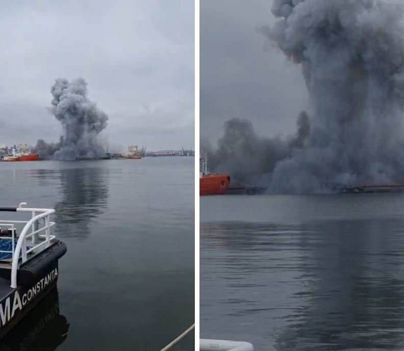 EXPLOZIA DIN PORTUL CONSTANȚA. MApN: „Drona era de tipul celor folosite în războiul din Ucraina“