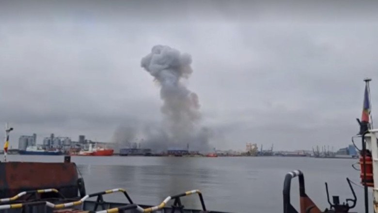 EXPLOZIA DIN PORTUL CONSTANȚA. Ambasada Rusiei acuză MApN că difuzează intenţionat informaţii incomplete: Vehicule maritime fără echipaj ucrainene, utilizate pentru comiterea de acte teroriste împotriva navelor civile