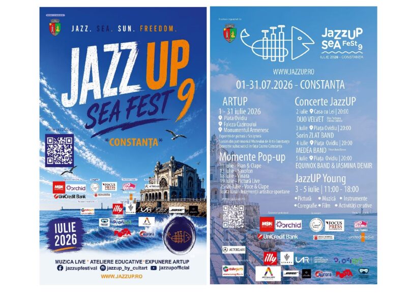 JazzUP Sea Fest revine la Constanța. O lună de muzică, artă și experiențe culturale pe litoral