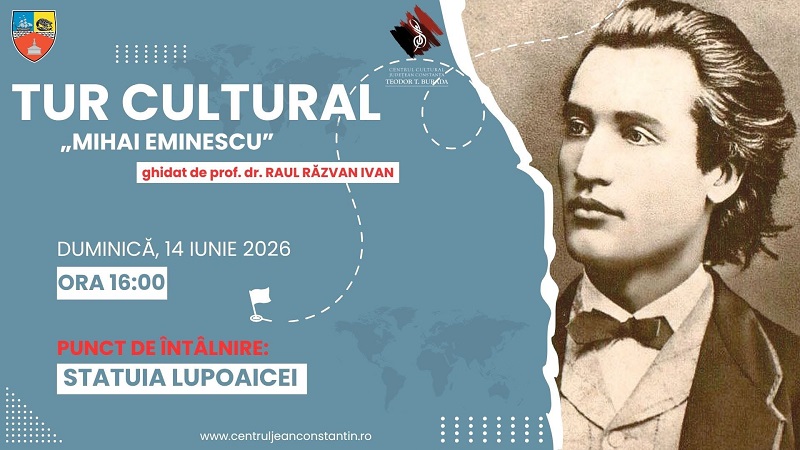 Constănțenii, invitați la un tur cultural dedicat lui Mihai Eminescu. Traseu gratuit prin locurile legate de marele poet
