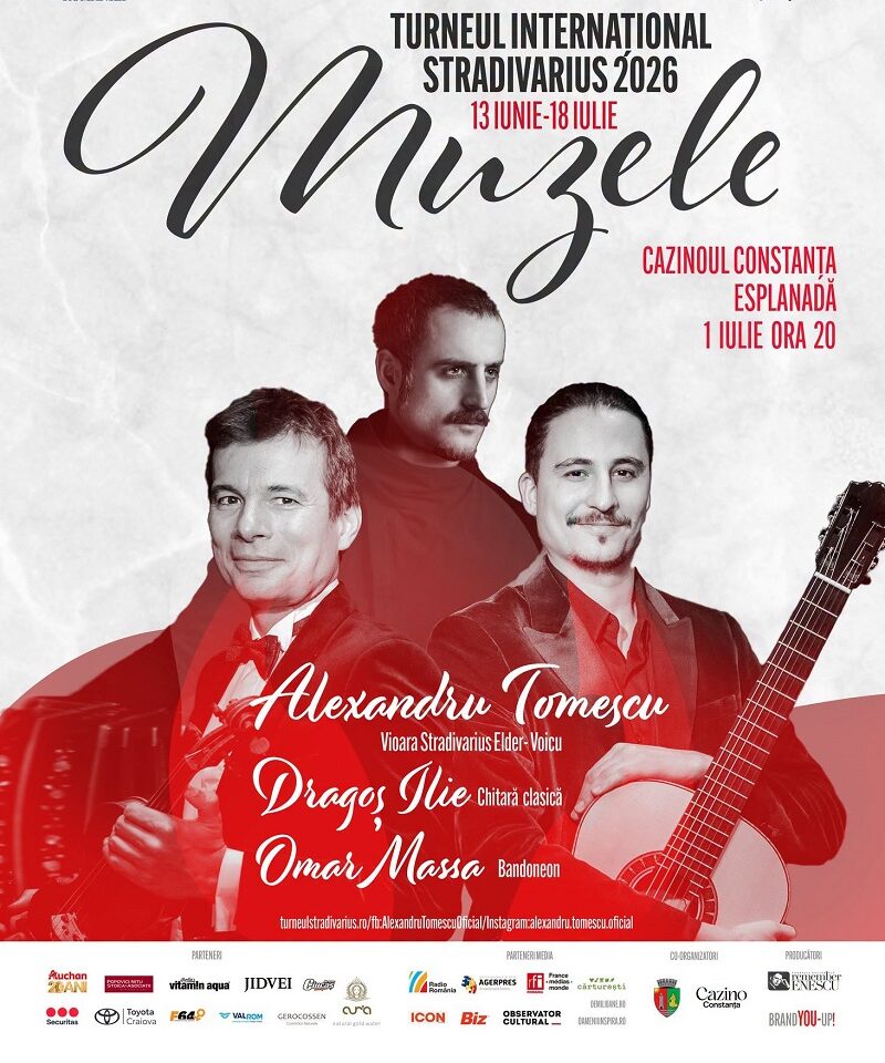 Concert extraordinar pe Faleza Cazinoului. Turneul Stradivarius revine la Constanța
