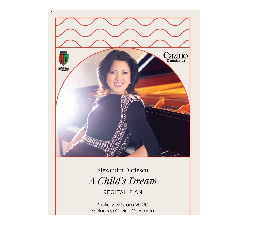 Alexandra Dariescu aduce magia pianului pe Esplanada Cazinoului Constanța, în recitalul „A Child’s Dream”