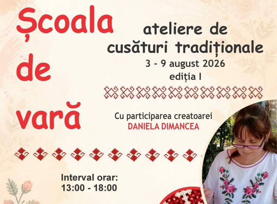 Muzeul de Artă Populară din Constanța lansează prima ediție a Școlii de vară dedicate cusăturilor tradiționale