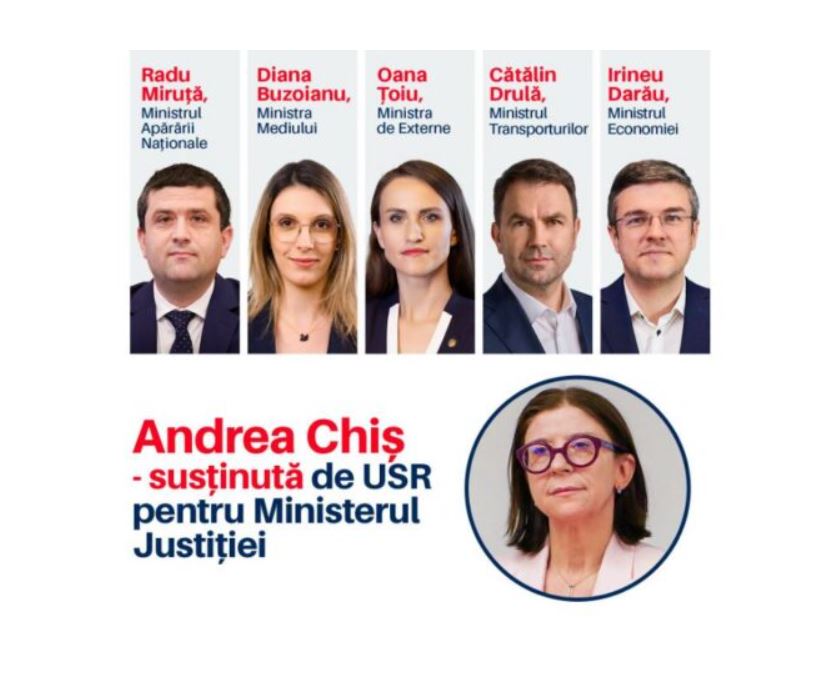 USR intră în Guvernul Mureșan cu cinci miniștri. Cine sunt nominalizările partidului