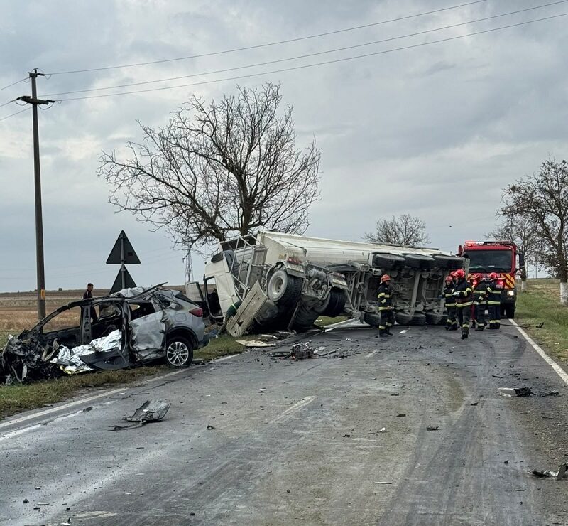 IPJ Constanța, oficial despre accidentul mortal pe DN 3, între Ciocârlia și Murfatlar. Un șofer a murit