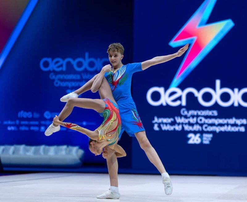 Trei tineri de la CSM Constanța, în elita mondială a gimnasticii aerobice. Rezultate excelente la World Youth din Spania