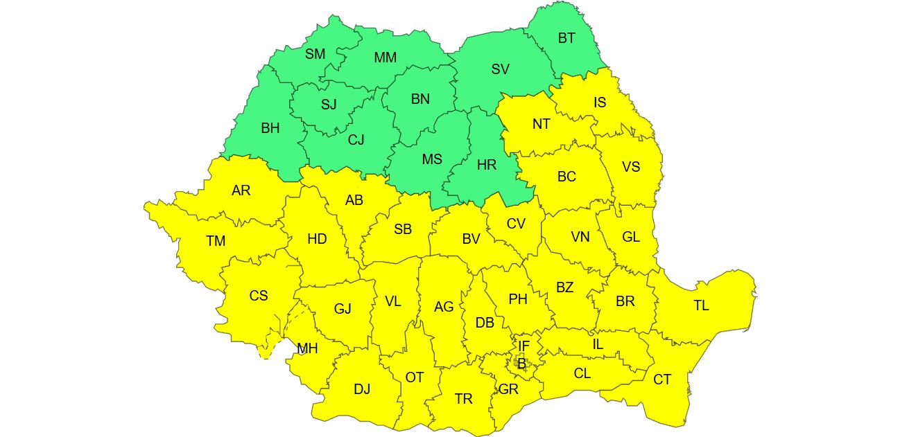Val de căldură în România. Dobrogea, printre regiunile aflate sub Cod galben